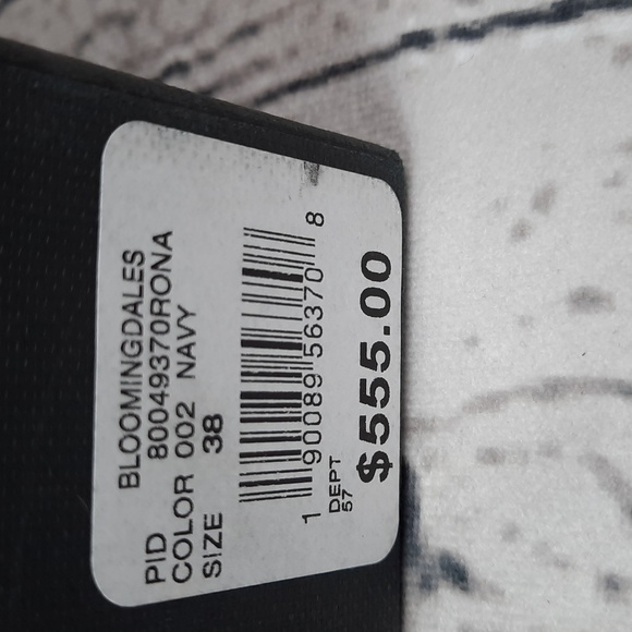 NWB Laurence Dacade Paris Suede Printed Slides Paris Blue size 5 (38) - Picture 7 of 14